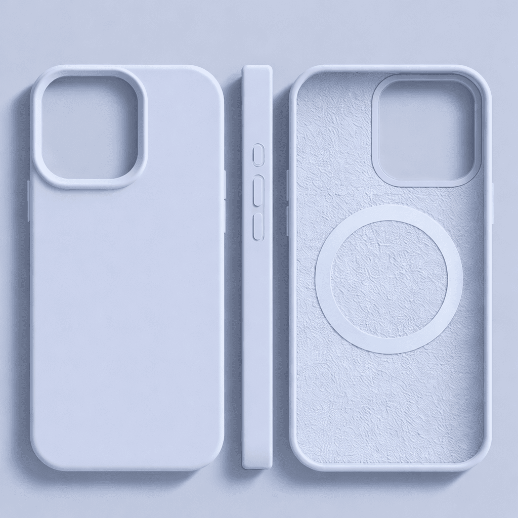 MAGNESOFT LUXE – Magnetische Silikonhülle mit Soft-Touch-Oberfläche für iPhone 13