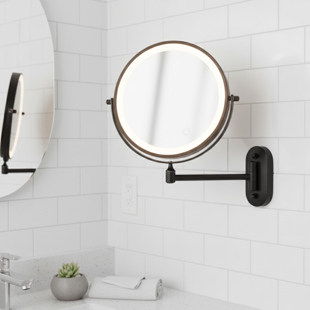 MAGNIFILUX – LED Magnifying Mirror with Adjustable Lighting and Rechargeable Battery 1