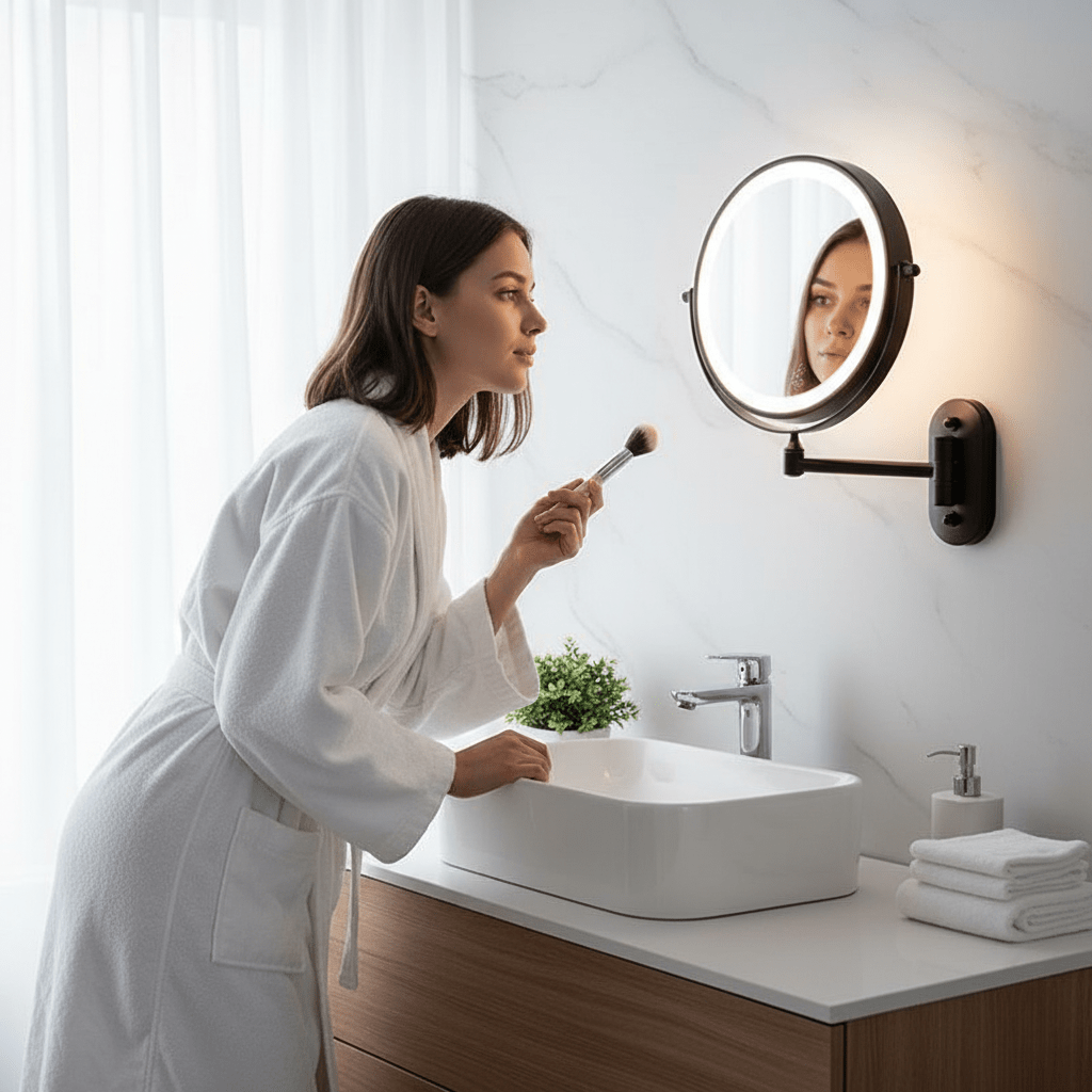 MAGNIFILUX – LED Magnifying Mirror with Adjustable Lighting and Rechargeable Battery 3
