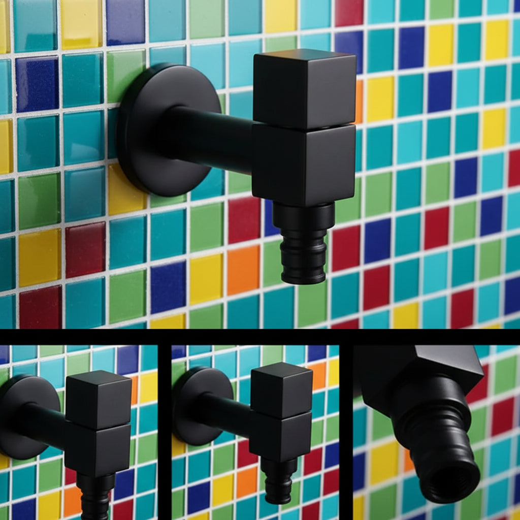 MATTEFLOW – Wandarmatur in Mattschwarz für Küche, Bad und Außenbereich 7
