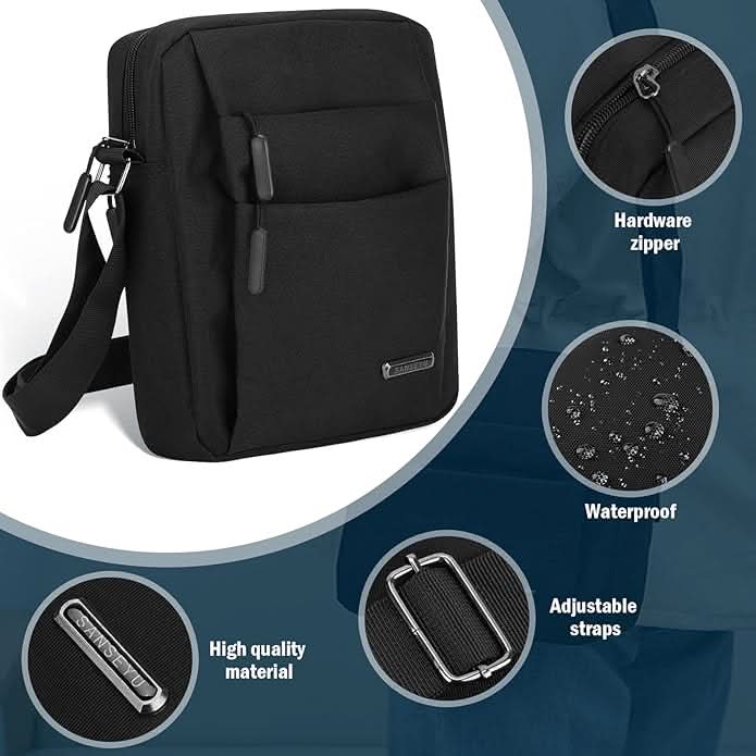 METROSAFE – Wasserdichte Herren-Schultertasche mit Diebstahlschutz 3