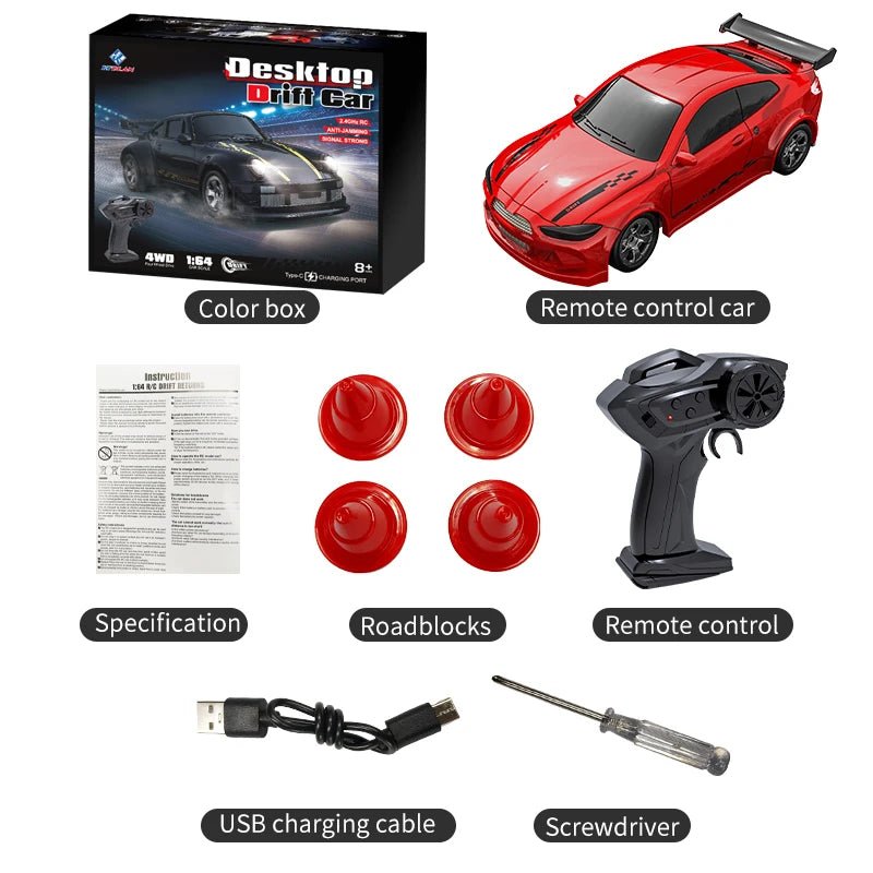 MICRODRIFT – Compact 1:64 Remote Control Drift Car for Smooth Gliding 10