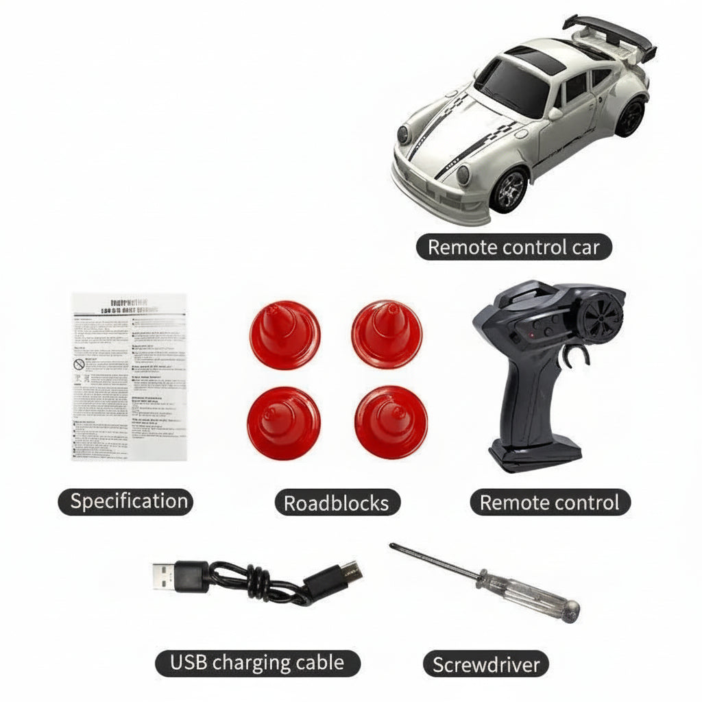 MICRODRIFT – Compact 1:64 Remote Control Drift Car for Smooth Gliding 12