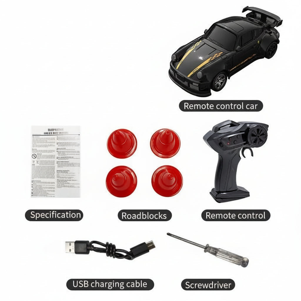 MICRODRIFT – Compact 1:64 Remote Control Drift Car for Smooth Gliding 7