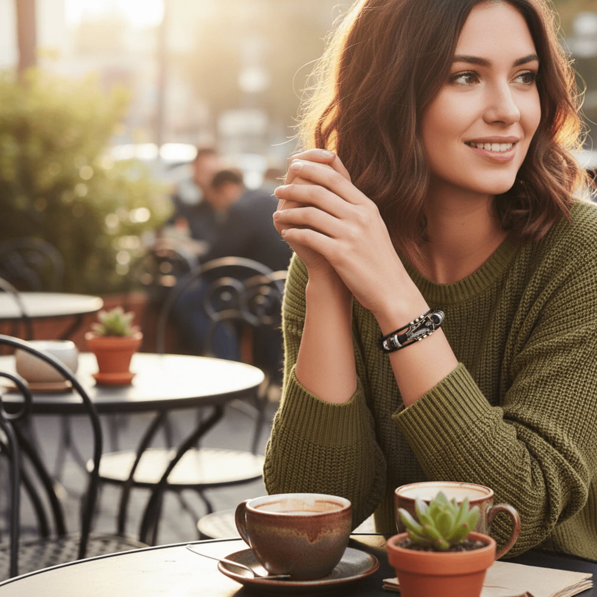 MUSIKSTRUM – Lederarmband mit Gitarrenmotiv 3