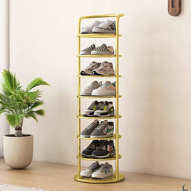 Schuhturm aus Metall