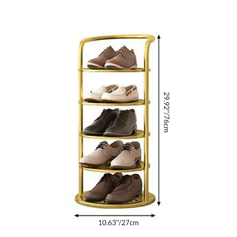 Schuhturm aus Metall