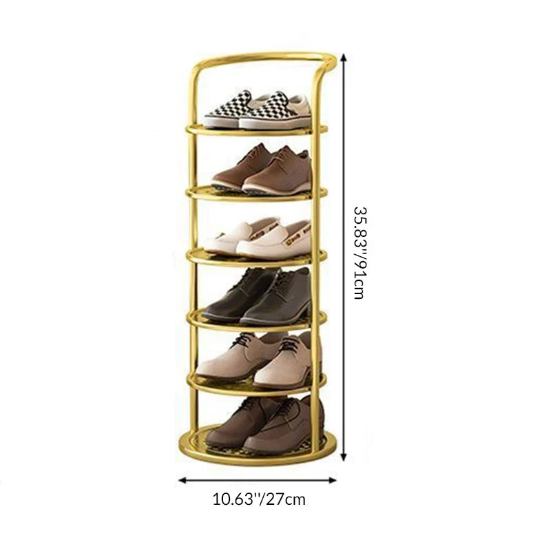Schuhturm aus Metall