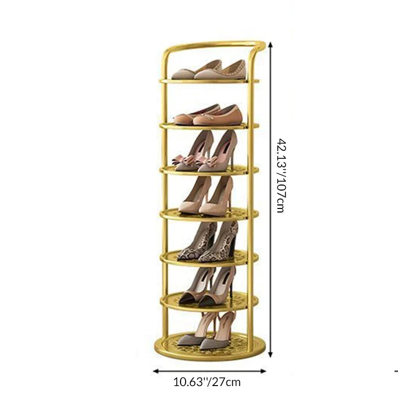Schuhturm aus Metall