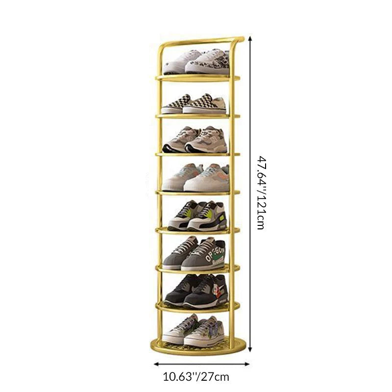 Schuhturm aus Metall