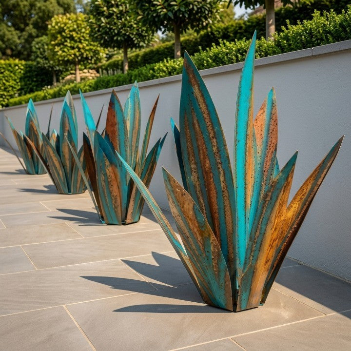 Metall-Agave Gartenfigur – Wetterfeste Deko für Garten & Terrasse 0