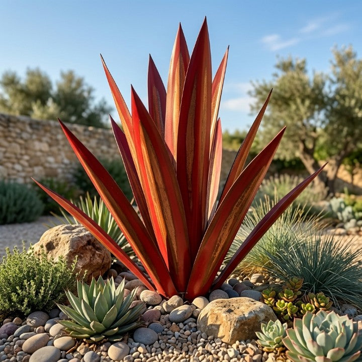 Metall-Agave Gartenfigur – Wetterfeste Deko für Garten & Terrasse 2