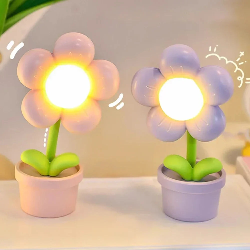 BlossomGlow Malá kvetina upokojujúca stolná lampa - atmosférické osvetlenie