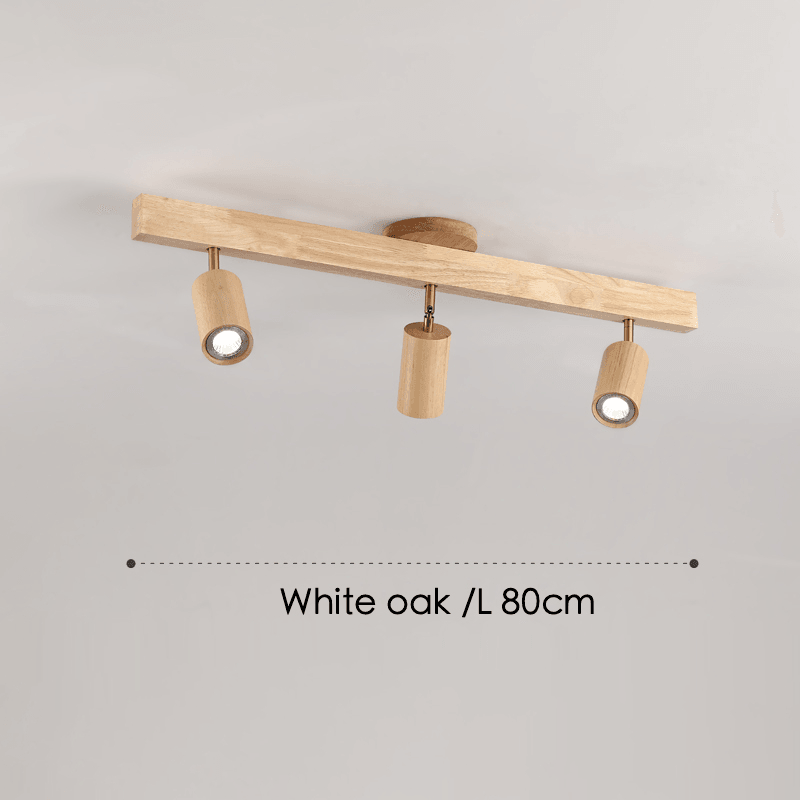 Minimalistische Houten Plafondlamp met Modulair Design 5