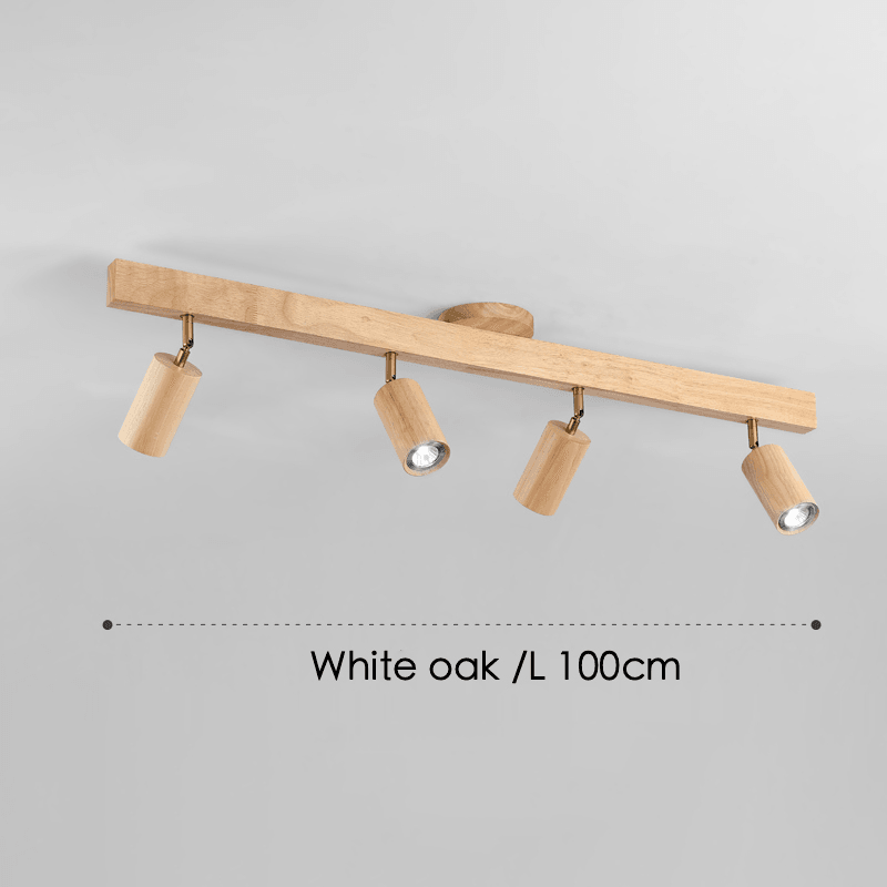 Minimalistische Houten Plafondlamp met Modulair Design 6