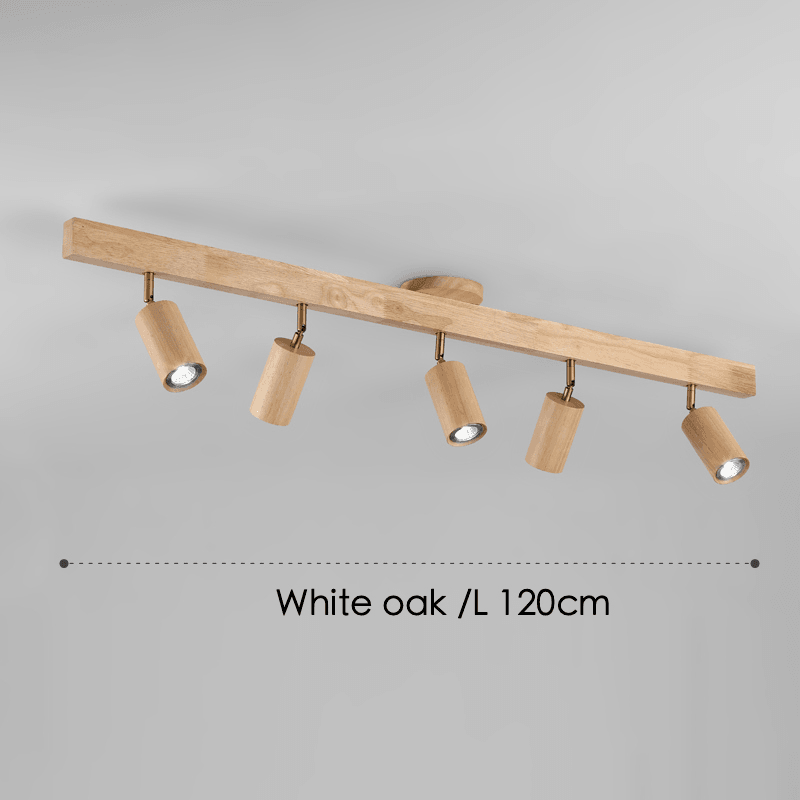 Minimalistische Houten Plafondlamp met Modulair Design 7
