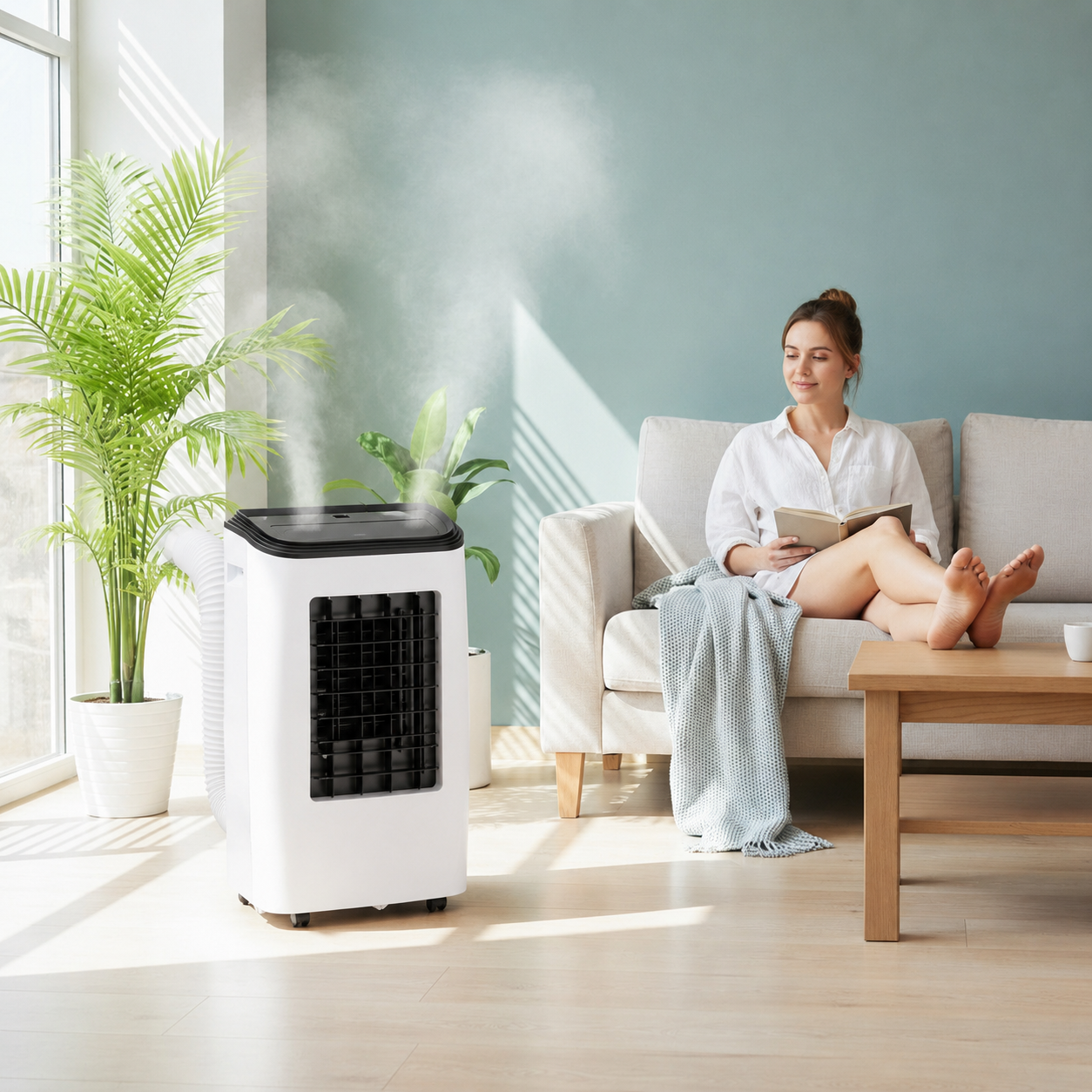 Mobiles Klimagerät 12000 BTU – 3-in-1 Klimaanlage für Wohnung, kühl, belüftet, entfeuchtet 4