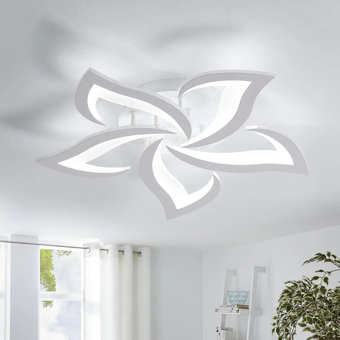 Moderne Acryl Kronleuchter mit Fernbedienung - Lunora 0