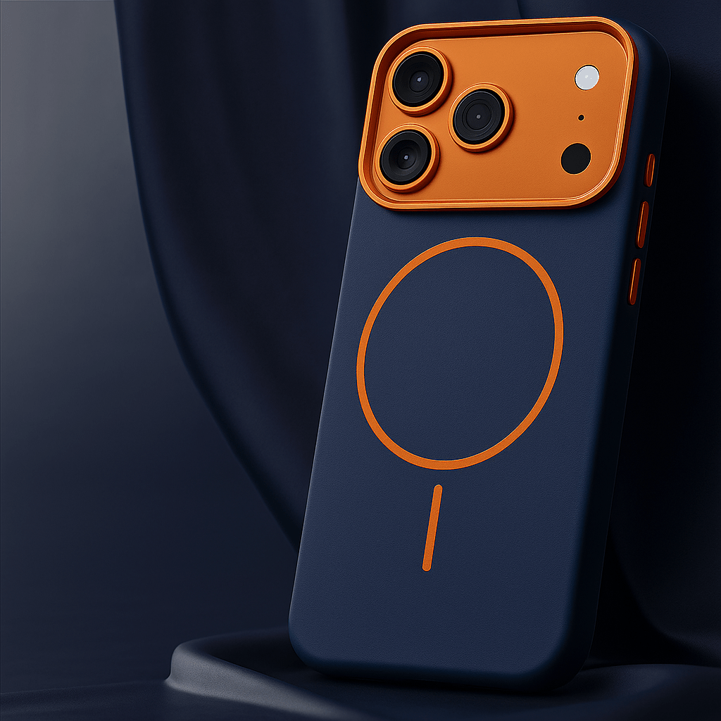 Montara leren iPhone-hoesje — Olifantenpatroon & MagSafe 2
