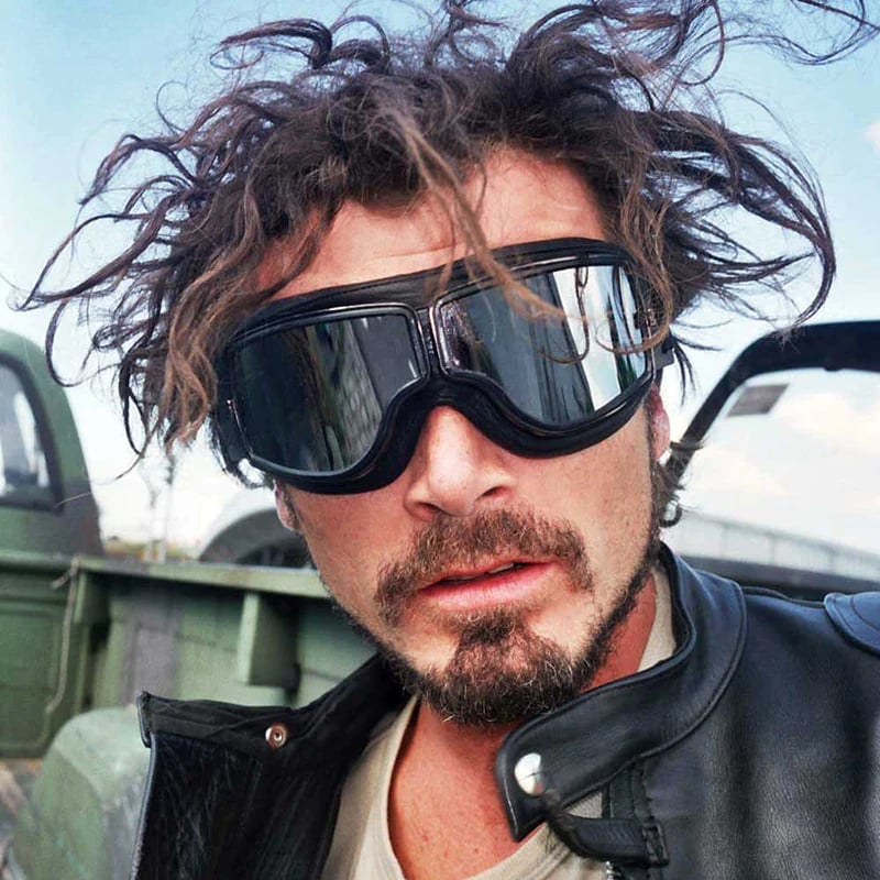 Motorradbrille mit UV-Schutz, stoßfester Polycarbonatlinse und verstellbarem Riemen für Motorradfahrer 1