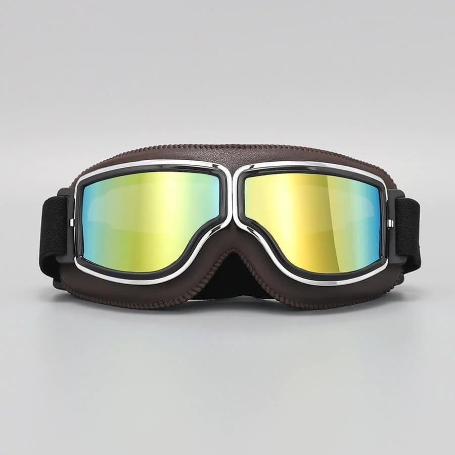 Motorradbrille mit UV-Schutz, stoßfester Polycarbonatlinse und verstellbarem Riemen für Motorradfahrer 13