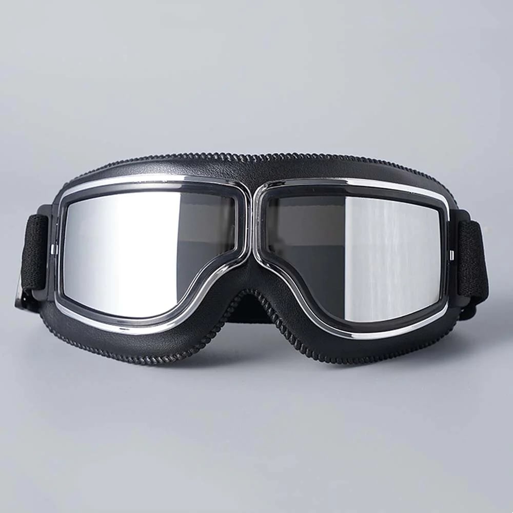 Motorradbrille mit UV-Schutz, stoßfester Polycarbonatlinse und verstellbarem Riemen für Motorradfahrer 9