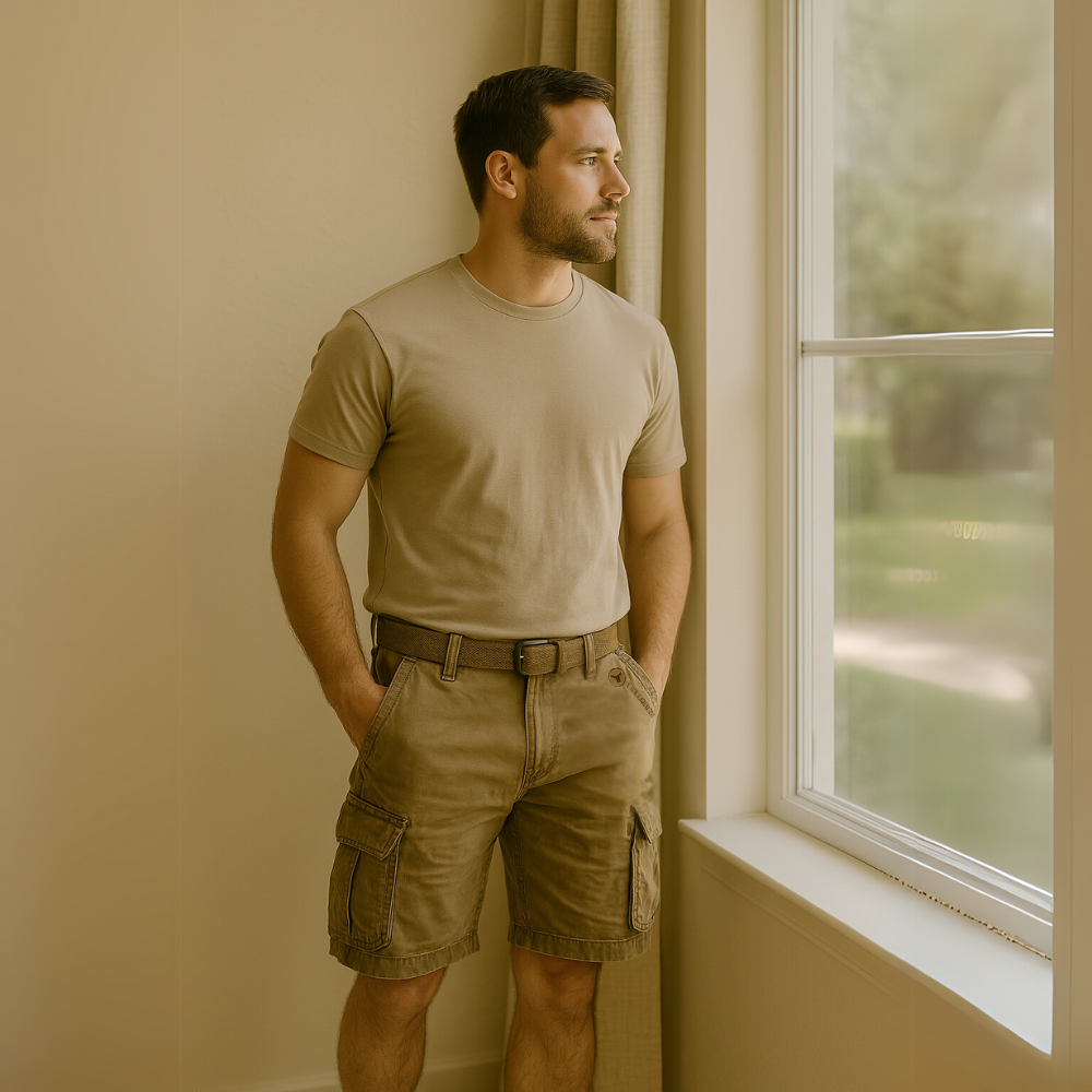 Cargo Shorts Herren – Strapazierfähiges Baumwollmaterial & Praktische Taschen für Alltag und Outdoor