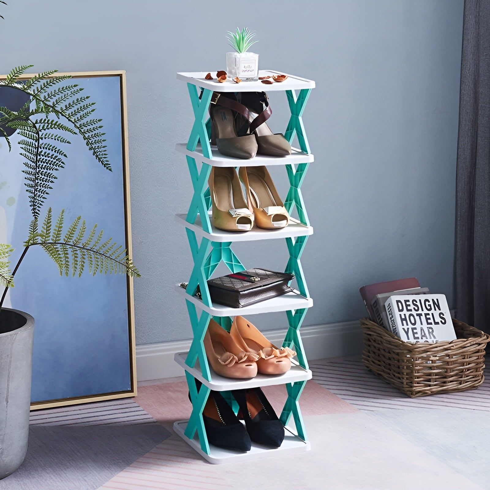 Multifunktionales und Faltbares Schuhregal - SpaceSaver 15