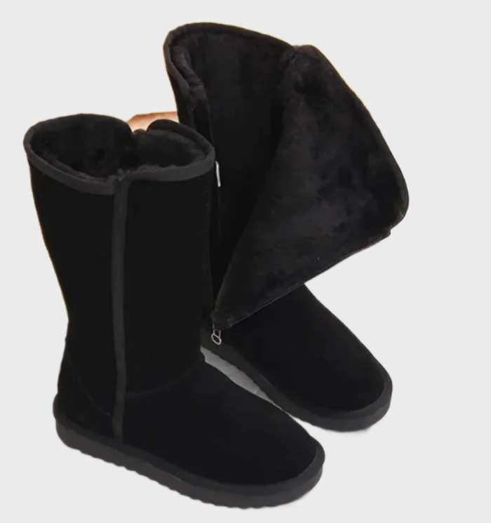 Lyza - Stivali in pelle nera