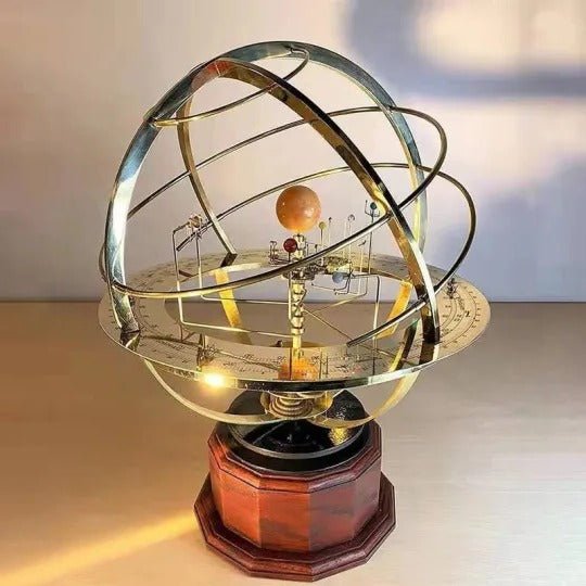 NINEORBIT – Sonnensystem-Display aus Messing mit 5 präzise gefertigten Planeten 1