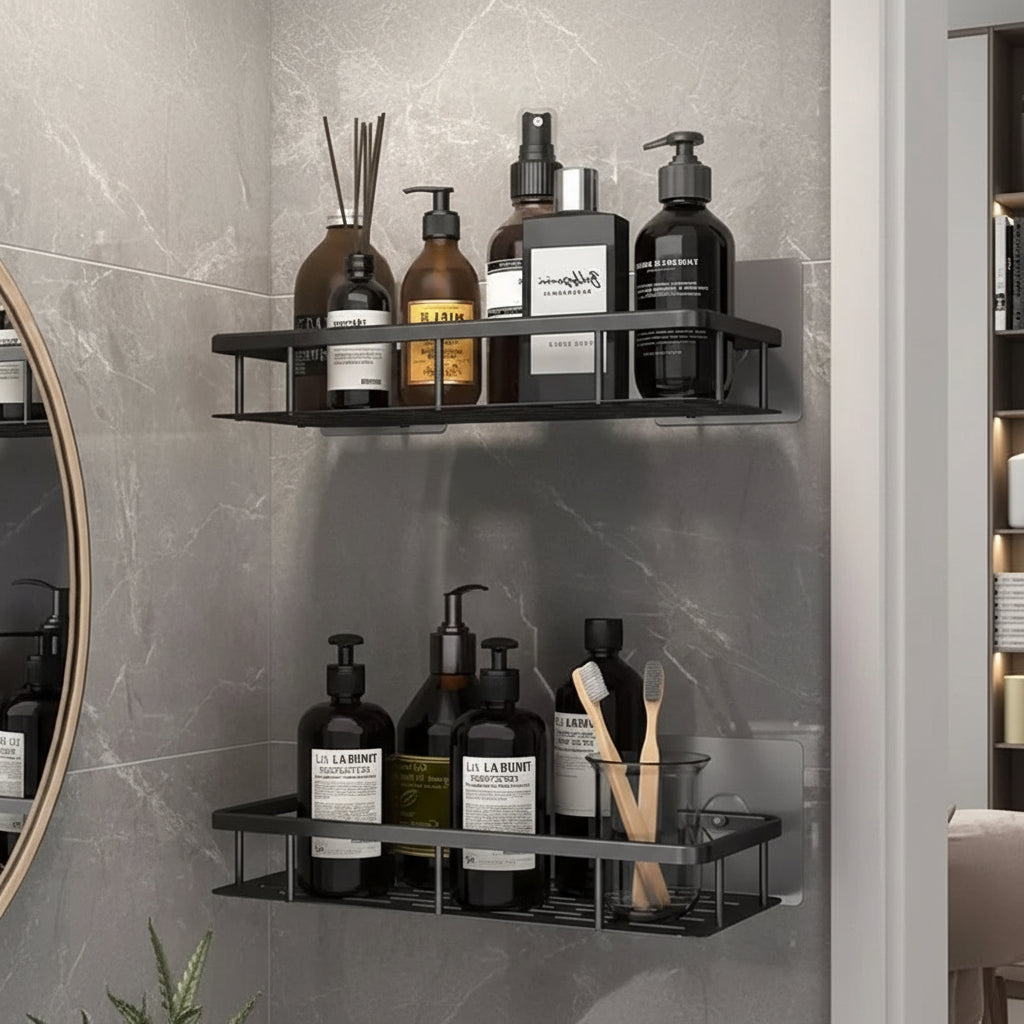 NORDICSHELF - Adhesive Shelf for the Bathroom – Drill-Free & Stylish for Every Bathroom 3