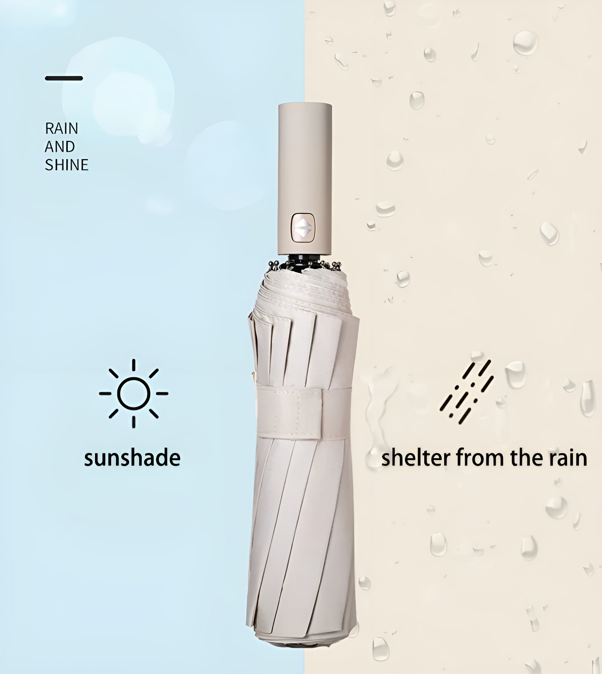 Ombrello sostenibile con protezione UV – StormShield