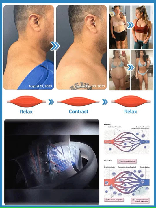 Nackenmassagegerät mit Ultraschall und kabelloser Lymphdrainage für Muskelentspannung und Figurpflege 1