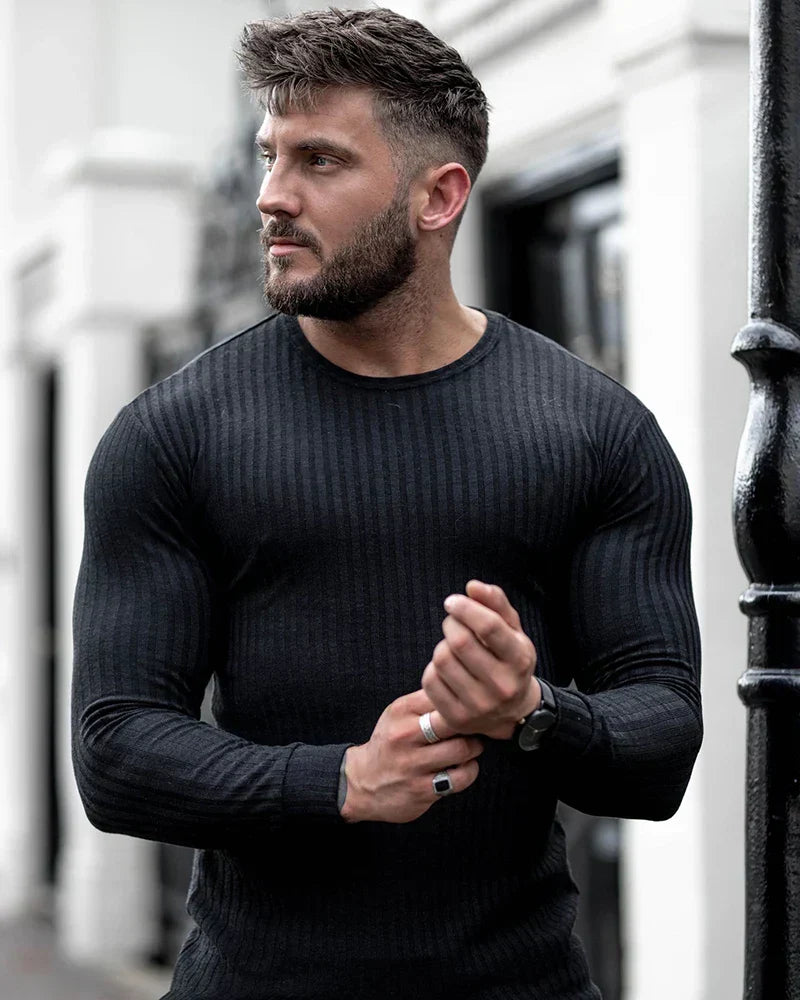 Maglione da uomo in maglia | Elegante maglione per uno stile quotidiano raffinato