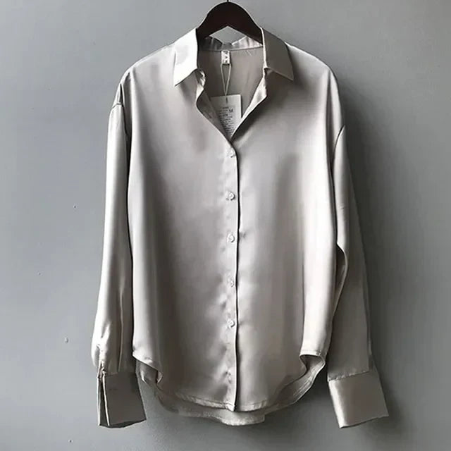Bolendo Emily | Blouse satin décontractée et ample
