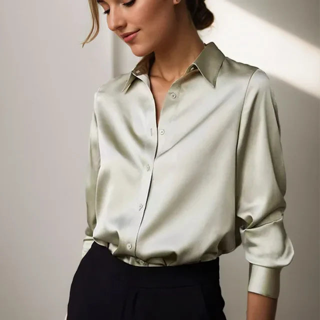 Bolendo Emily | Blouse satin décontractée et ample
