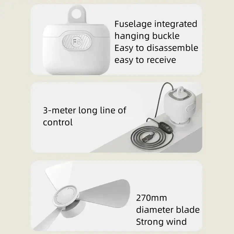 Bolendo Luxuriöser Deckenventilator mit LED-Beleuchtung