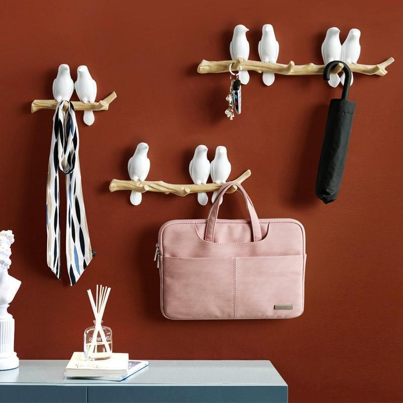 Noodle - Speelse wandhaak met vogelmotief voor creatieve decoratie 1