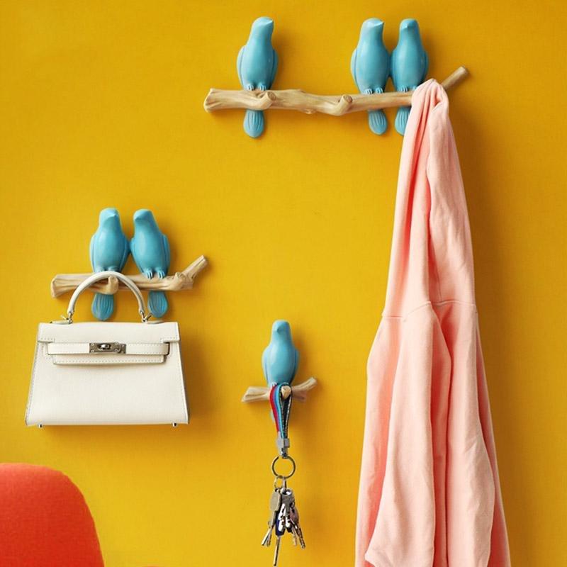 Noodle - Speelse wandhaak met vogelmotief voor creatieve decoratie 4