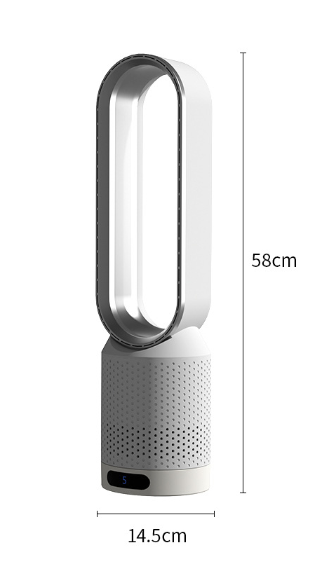 AirPure 3-in-1 Luftkühler mit Luftfilter, Oszillation & LED-Touch – Bladlos, leise & modern