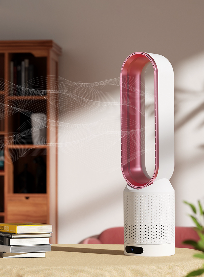 AirPure 3-in-1 Luftkühler mit Luftfilter, Oszillation & LED-Touch – Bladlos, leise & modern