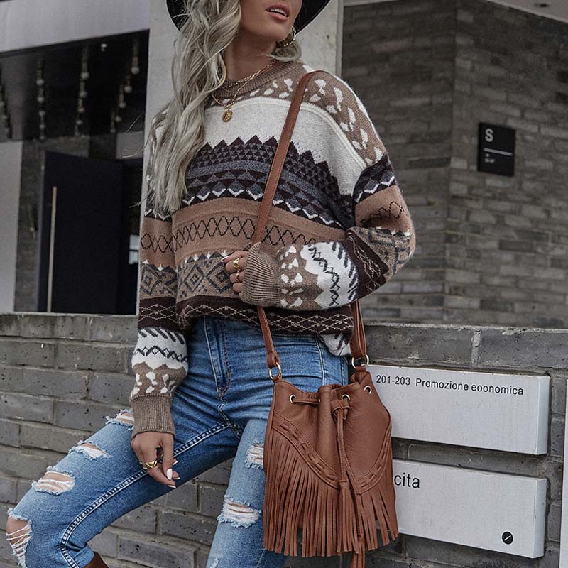 Bolendo Addison | Maglione vintage geometrico