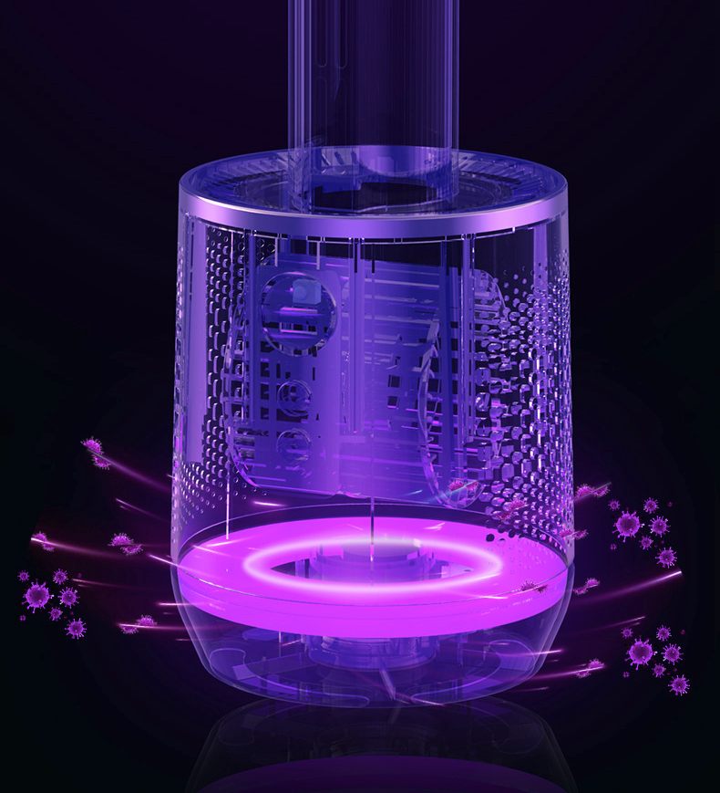AirPure 3-in-1 Luftkühler mit Luftfilter, Oszillation & LED-Touch – Bladlos, leise & modern