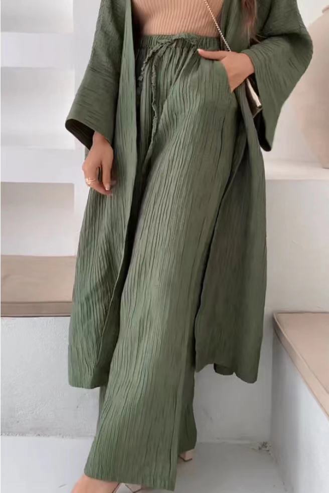 Filippa - Ležérní set s pleteným svetrem a kalhotami