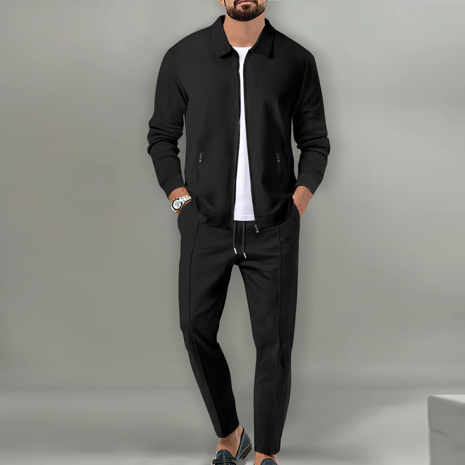 Bolendo 2-teiliges Set mit langer Hose und Jacke mit Reißverschluss