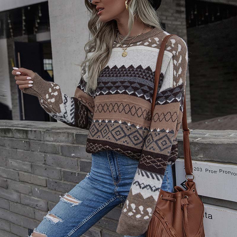 Bolendo Addison | Maglione vintage geometrico
