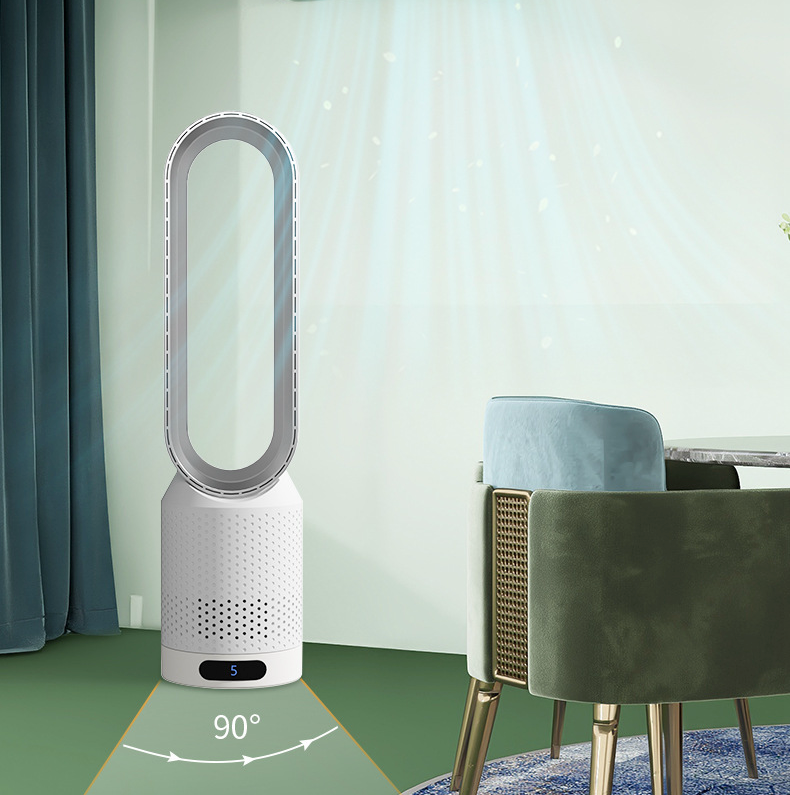 AirPure 3-in-1 Luftkühler mit Luftfilter, Oszillation & LED-Touch – Bladlos, leise & modern