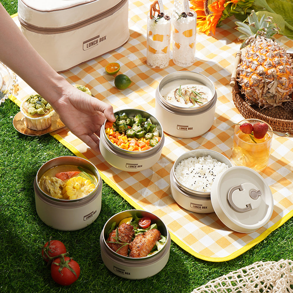 Bento – Contenant de repas isolé | Boîte à lunch thermique