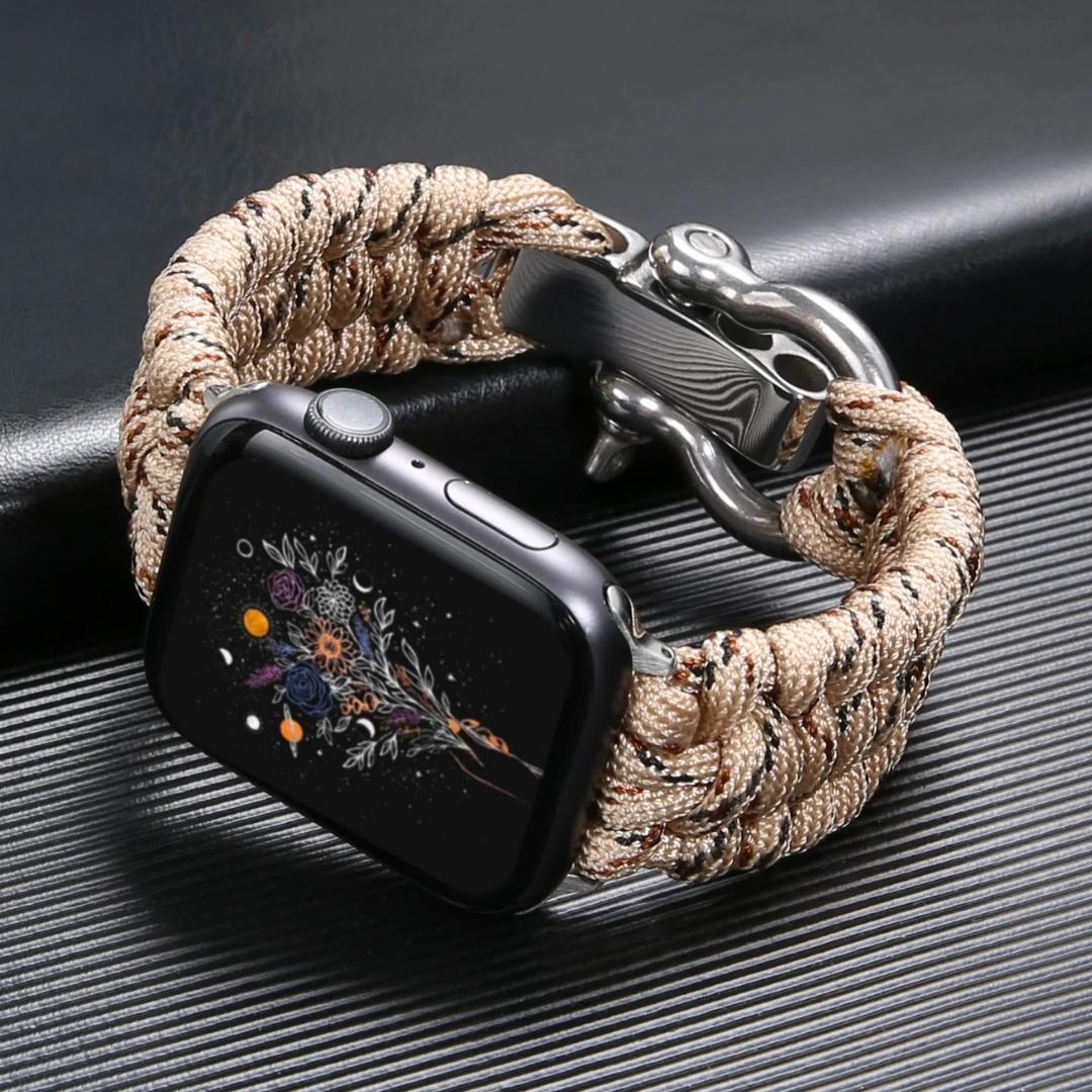 FlexiWrist – Paracord Armband für Apple Watch – Verstellbar & robust