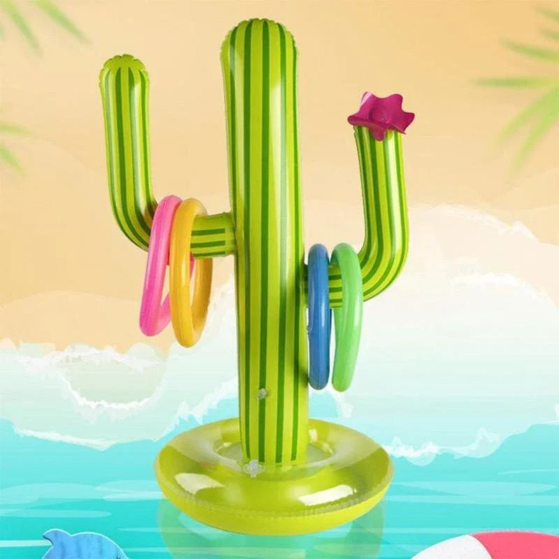 CactusFun – Set di gioco gonfiabile a forma di cactus per piscina per feste barbecue